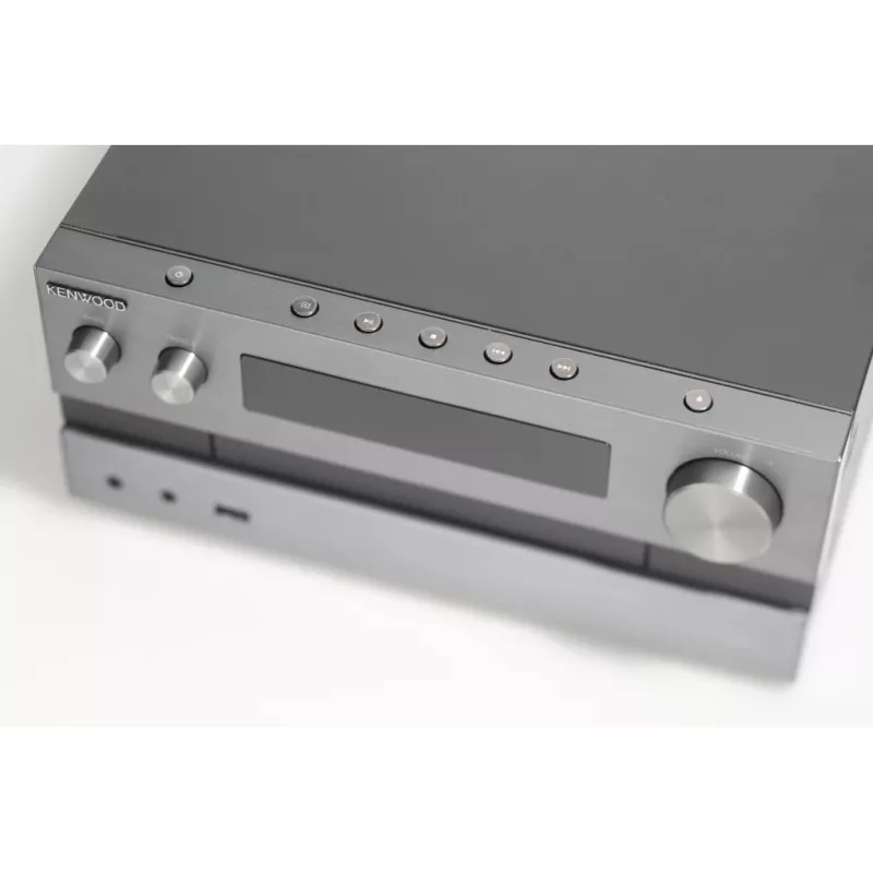 Kenwood M-918DAB-H Heim-Audiosystem Heim-Audio-Mikrosystem 10 W Aluminium, Schwarz