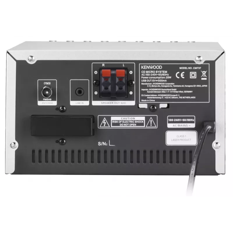 Kenwood M-7000S Home-Audio-Minisystem 30 W Silber