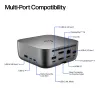 HP Thunderbolt 4 Ultra 280W G6 Dock, Kabelgebunden, Thunderbolt 4, 280 W, 10,100,1000,2500 Mbit/s, Grau, 8K Ultra HD