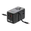 Verbatim Charge 'n' Travel 70W 2C retractable Universal Travel Adapter Schwarz