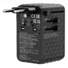 Verbatim Charge 'n' Travel 170W Universal-Reiseadapter Schwarz