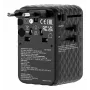 Verbatim Charge 'n' Travel 100W Universal-Reiseadapter mit einziehbarem Kabel Schwarz