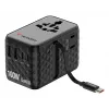 Verbatim Charge 'n' Travel 100W Universal-Reiseadapter mit einziehbarem Kabel Schwarz
