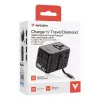 Verbatim Charge 'n' Travel 100W Universal-Reiseadapter mit einziehbarem Kabel Schwarz