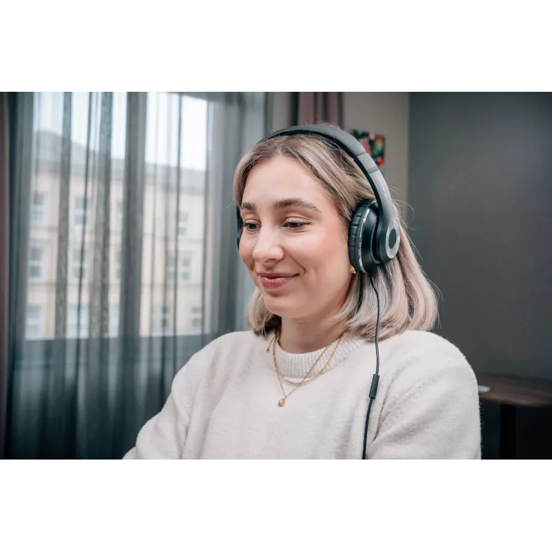 Verbatim TruSound USB-C Headset, Kabelgebunden, Musik/Alltag, 20 - 20000 Hz, 200,9 g, Headset, Schwarz