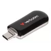Verbatim Plectra USB-C Flash Drive Schwarz 128GB, 128 GB, USB Type-C, 3.2 Gen 1 (3.1 Gen 1), 100 MB/s, Capless, Schwarz