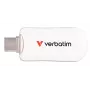Verbatim Plectra USB-C-Flash-Laufwerk Weiß 64 GB, 64 GB, USB Typ-C, 3.2 Gen 1 (3.1 Gen 1), 100 MB/s, kappenlos, weiß