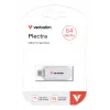 Verbatim Plectra USB-C-Flash-Laufwerk Weiß 64 GB, 64 GB, USB Typ-C, 3.2 Gen 1 (3.1 Gen 1), 100 MB/s, kappenlos, weiß