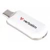 Verbatim Plectra USB-C Flash-Laufwerk Weiß 128 GB, 128 GB, USB Typ-C, 3.2 Gen 1 (3.1 Gen 1), 100 MB/s, kappenlos, Weiß
