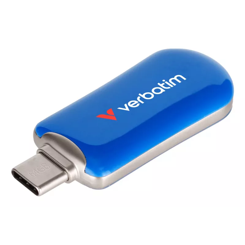 Verbatim Plectra USB-C Flash-Laufwerk Blau 64GB