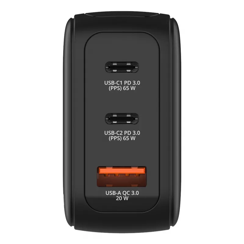 Verbatim Mini GaN Ladegerät 65W mit Anzeige, Indoor, AC, 20 V, Schwarz