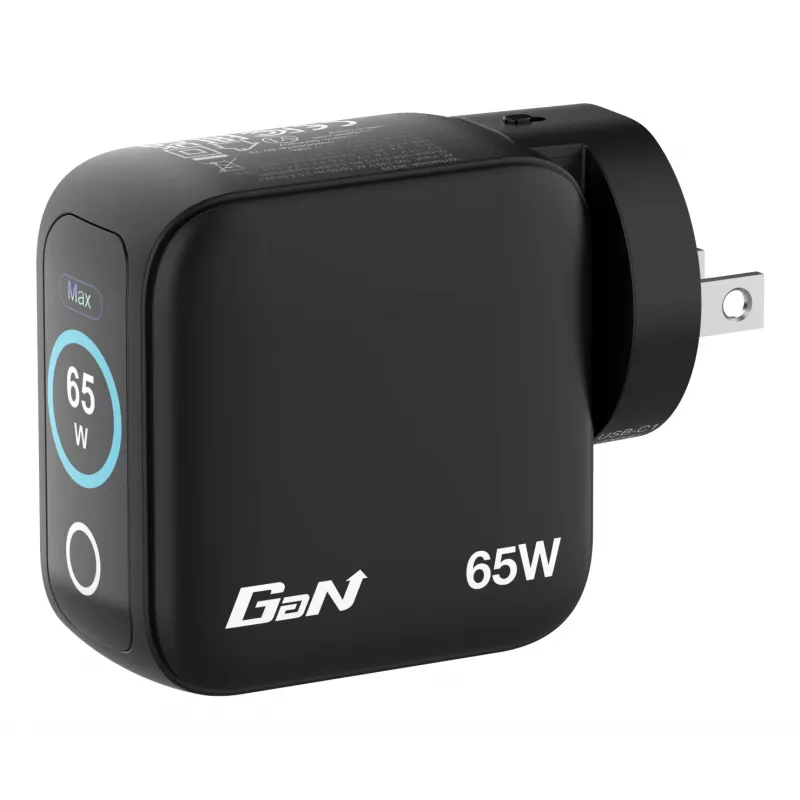 Verbatim Mini GaN Ladegerät 65W mit Anzeige, Indoor, AC, 20 V, Schwarz