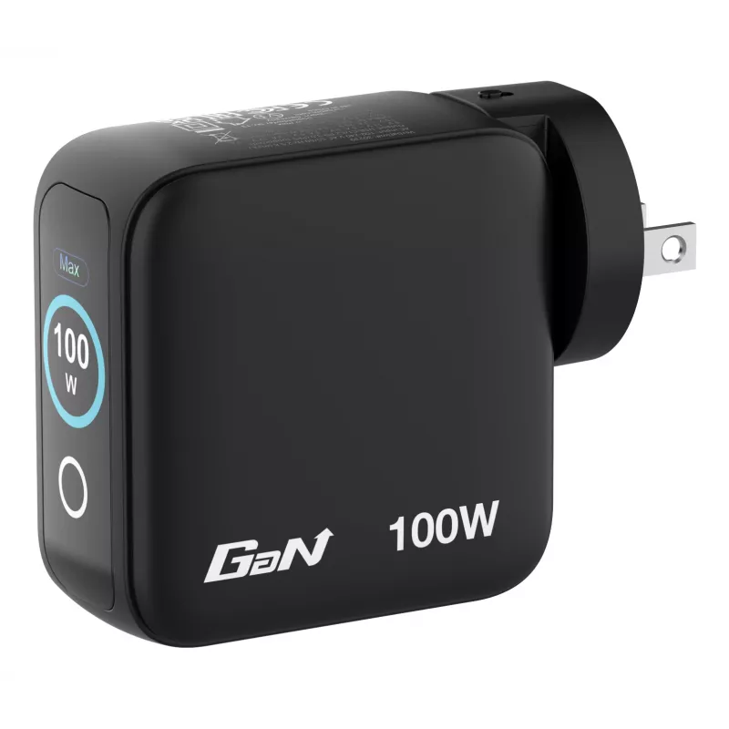 Verbatim Mini GaN Charger 100W mit Display, Indoor, AC, 20 V, Schwarz