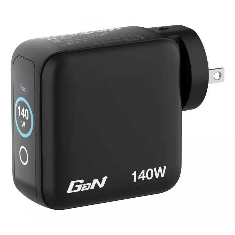 Verbatim Mini GaN Ladegerät 140W mit Display, Innenbereich, AC, 28 V, Schwarz