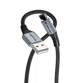 Verbatim Sync & Charge Kabel USB-A auf USB-C 120 cm, 1,2 m, USB A, USB C, USB 2.0, 0,48 Gbit/s, Schwarz