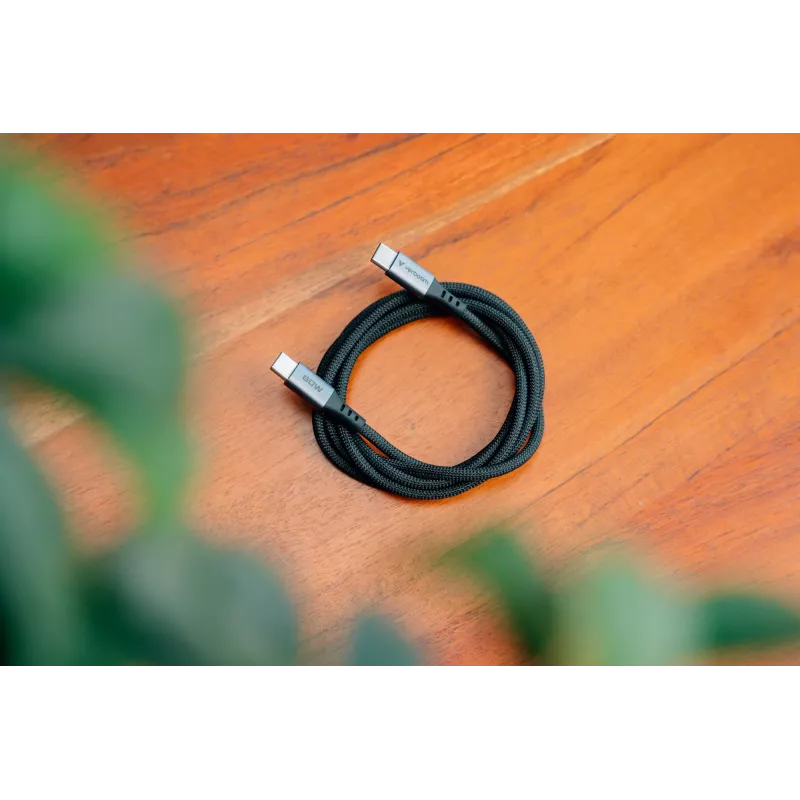 Verbatim Sync & Charge Kabel – 60W USB-C auf USB-C 120 cm, 1,2 m, USB C, USB C, USB 2.0, 0,48 Gbit/s, Schwarz