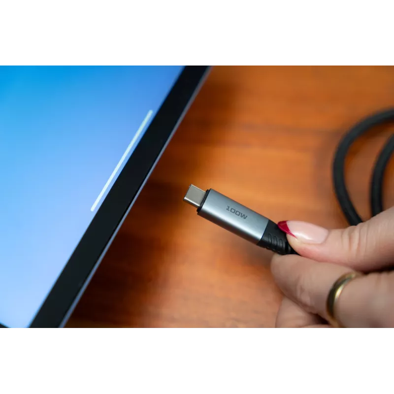 Verbatim Sync & Charge Kabel – 100W USB-C auf USB-C 120 cm, 1,2 m, USB C, USB C, USB 2.0, 0,48 Gbit/s, Schwarz