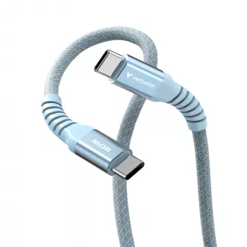 Verbatim Sync & Charge Magnetisches Kabel – 60 W USB-C auf USB-C 120 cm Blau