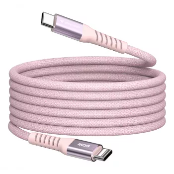 Verbatim Sync & Charge Magnetisches Kabel – 60 W USB-C auf USB-C, 120 cm, Pink