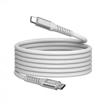 Verbatim Sync & Charge Magnetkabel - 100W USB-C auf USB-C 120 cm Grau