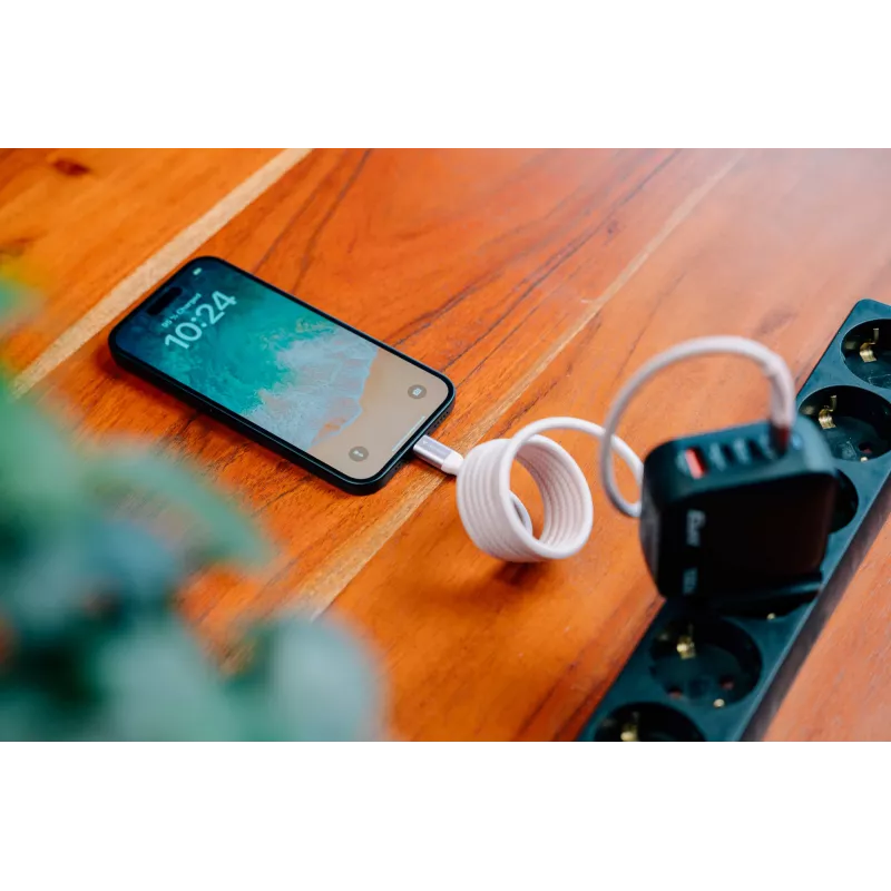 Verbatim Sync & Charge Magnetkabel - 100W USB-C auf USB-C 120 cm Grau