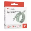 Verbatim Sync & Charge Magnetic Kabel - 100W USB-C auf USB-C 120 cm Grün