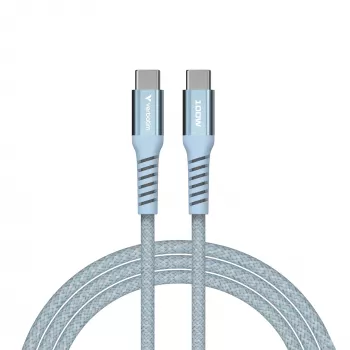 Verbatim Sync & Charge Magnetkabel – 100W USB-C auf USB-C 120 cm Blau