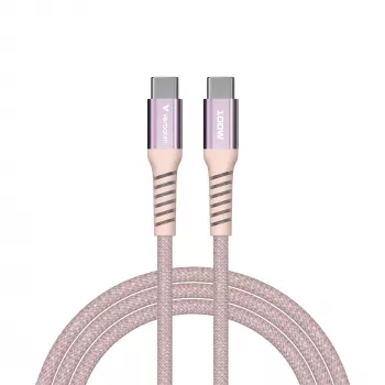 Verbatim Sync & Charge Magnetic Kabel – 100W USB-C auf USB-C, 120 cm, Pink