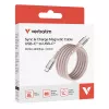Verbatim Sync & Charge Magnetic Kabel – 100W USB-C auf USB-C, 120 cm, Pink