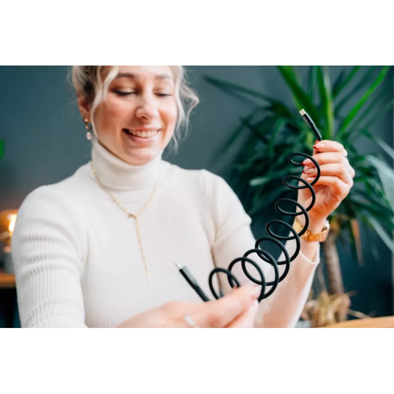 Verbatim Sync & Charge Magnetisches Kabel – 60 W USB-C auf USB-C, 120 cm, Schwarz