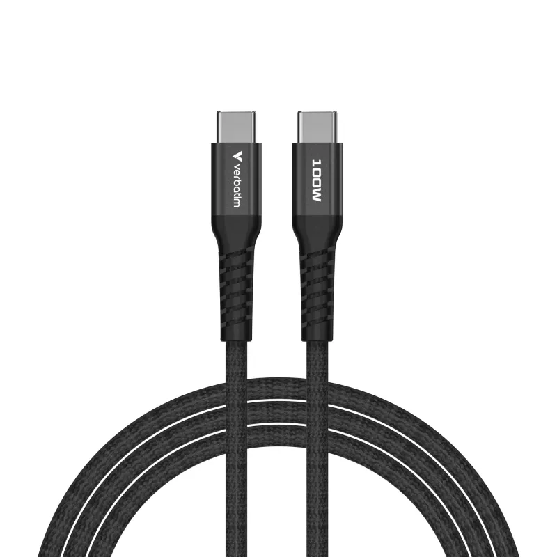 Verbatim Sync & Charge Magnetic Kabel – 100 W USB-C auf USB-C 120 cm Schwarz