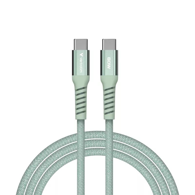Verbatim Sync & Charge Magnetic Kabel - 60W USB-C auf USB-C 120 cm Grün