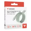 Verbatim Sync & Charge Magnetic Kabel - 60W USB-C auf USB-C 120 cm Grün