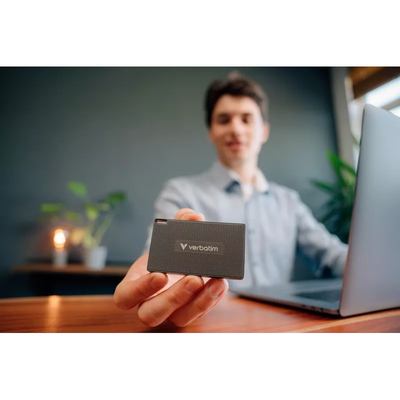 Verbatim Metal Mini SSD USB-C 3.Gen 2 512 GB, 512 GB, USB Type-C, USB 3.2 Gen 2x2, 2000 MB/s, 10 Gbit/s, Grau