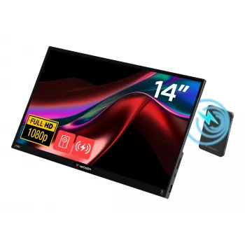 Verbatim Tragbarer Touchscreen-Monitor Light 14 Zoll Full HD 1080p & kabellose Stromversorgung
