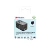 Verbatim UTA-06 100W GaN III Universal-Reiseadapter mit 2 x USB-C PD & QC 4+ & 2 x USB-A QC 3.0 Anschlüssen
