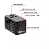 Verbatim UTA-10 140W GaN III Universal-Reiseadapter mit 2 x USB-C PD 3.1 & QC 4+, 1 x USB-C PD 3.0 & 1 x USB-A QC 3.0 Anschlüssen