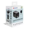 Verbatim UTA-10 140W GaN III Universal-Reiseadapter mit 2 x USB-C PD 3.1 & QC 4+, 1 x USB-C PD 3.0 & 1 x USB-A QC 3.0 Anschlüssen