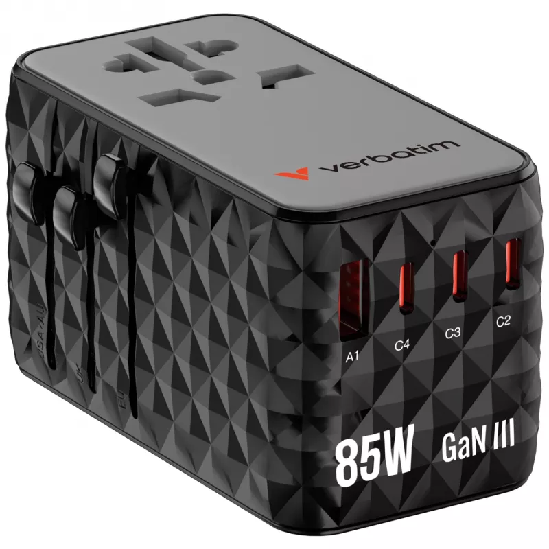 Verbatim Charge 'n' Travel Diamond 85W Retractable Kabel CNT-02