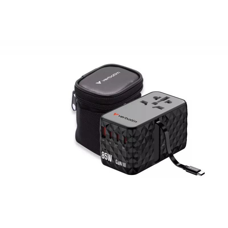Verbatim Charge 'n' Travel Diamond 85W Retractable Kabel CNT-02