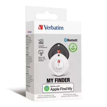 Verbatim MYF-02 Bluetooth Item Finder 2er-Pack Schwarz/Weiß