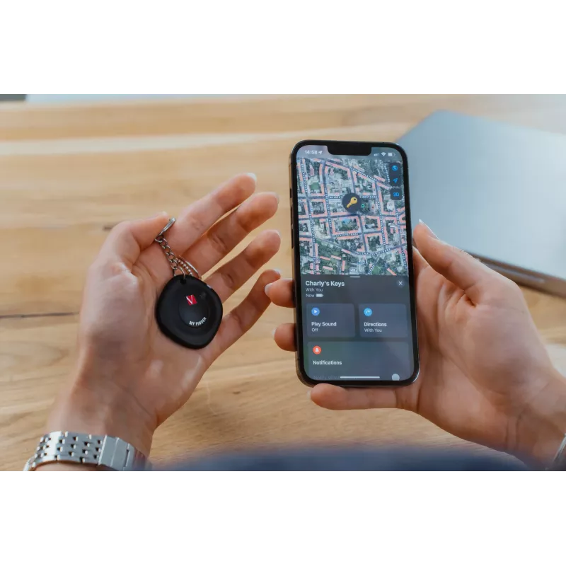 Verbatim MYF-02 Bluetooth Item Finder 2er-Pack Schwarz/Weiß