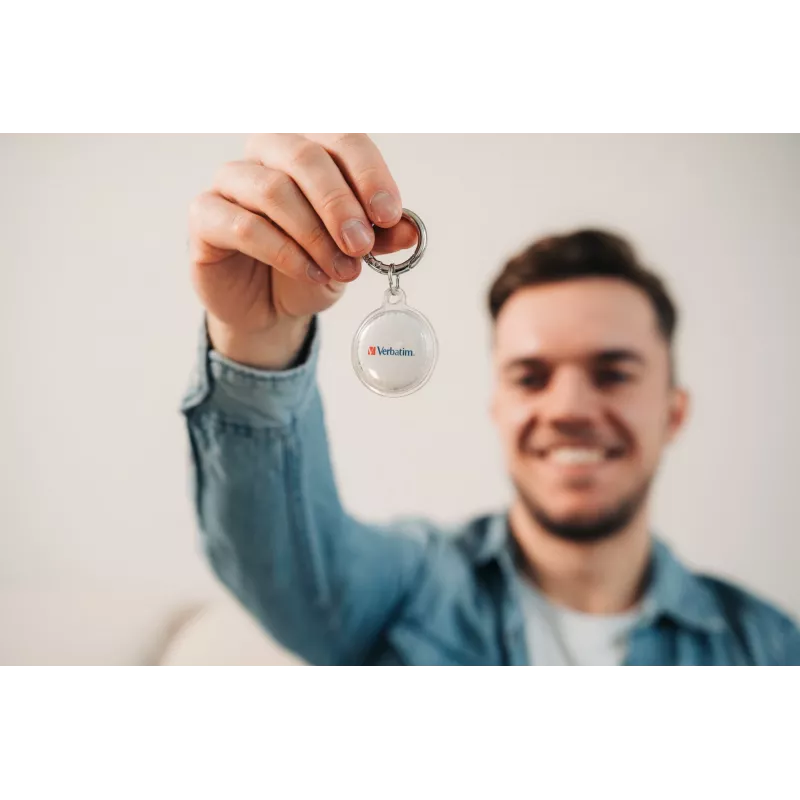 Verbatim My Finder Coin Bluetooth-Tracker – 2er-Pack, persönlich, Finder, Schwarz, Weiß, staubdicht, wasserdicht, IP66, CR2032