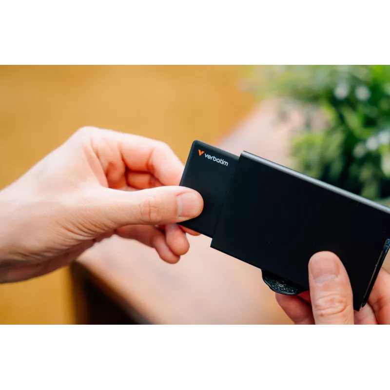 Verbatim My Finder Card Bluetooth Gegenstandsfinder 1 Stück Schwarz, Persönlich, Finder, Schwarz, Staubgeschützt, Wasserdicht, IP66, 1440 h