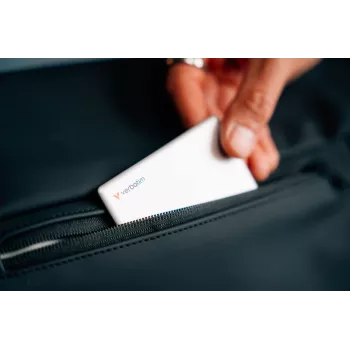 Verbatim My Finder Card Bluetooth Item Finder 1er-Pack Silber, Persönlich, Finder, Silber, Staubbeständig, Wasserdicht, IP66, 1440 h