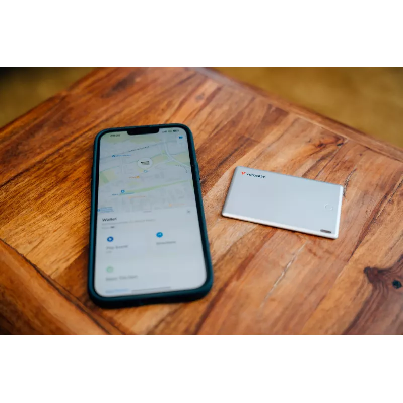 Verbatim My Finder Card Bluetooth Item Finder 1er-Pack Silber, Persönlich, Finder, Silber, Staubbeständig, Wasserdicht, IP66, 1440 h
