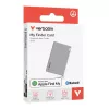 Verbatim My Finder Card Bluetooth Item Finder 1er-Pack Silber, Persönlich, Finder, Silber, Staubbeständig, Wasserdicht, IP66, 1440 h