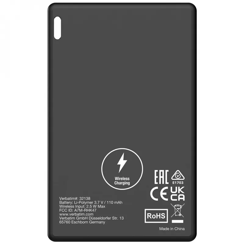Verbatim My Finder Card Bluetooth Item Finder 2er-Pack Schwarz / Silber