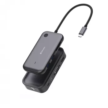 Verbatim Share My Screen 1080p USB-C Wireless Display Adapter mit Hub WDA-01