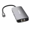 Verbatim CMH-09 USB Type-C 10.000 Mbit/s Silber
